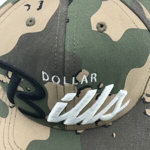 Acapulco Gold Dollar BILLS Camouflage Hat SnapBack Baseball Cap Made In USA
